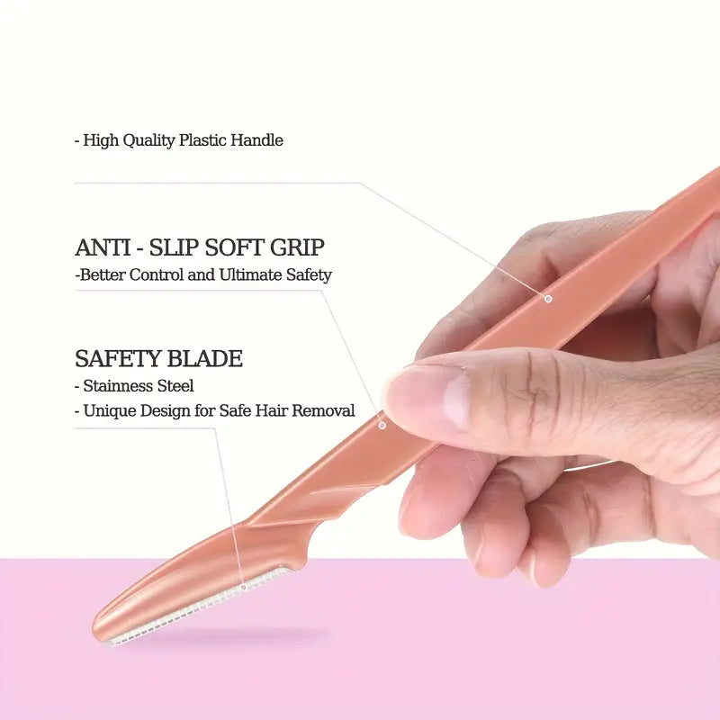 4pcs Stainless Steel Eyebrow Razor Set MUVAYA