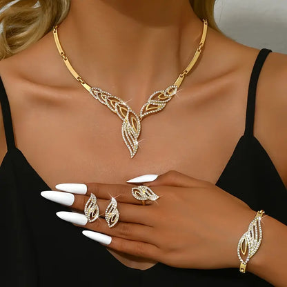 Fashion Statement Leaf Jewelry Set MUVAYA