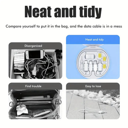 Multi USB Charging Adapter Cable Kit with USB-C, Micro USB, Type-C, and SIM Tools MUVAYA