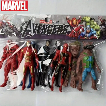 8pcs Marvel Avengers Character Figurines MUVAYA