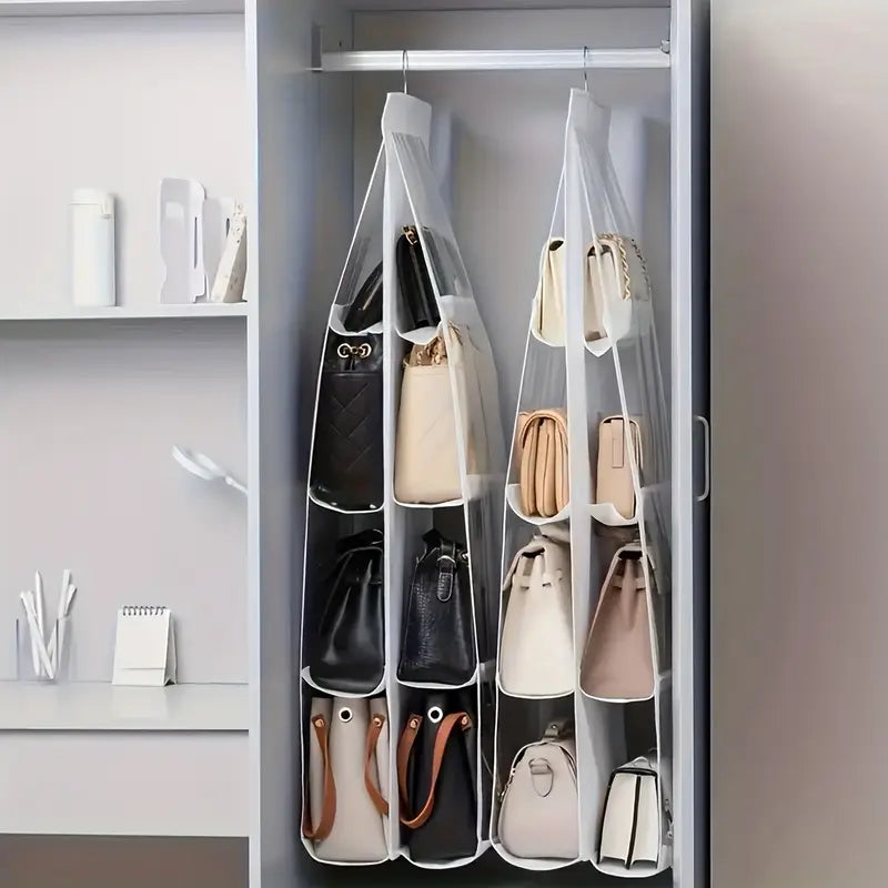 6-Pocket Hanging Handbag Organizer MUVAYA