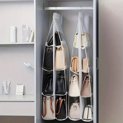 6-Pocket Hanging Handbag Organizer MUVAYA