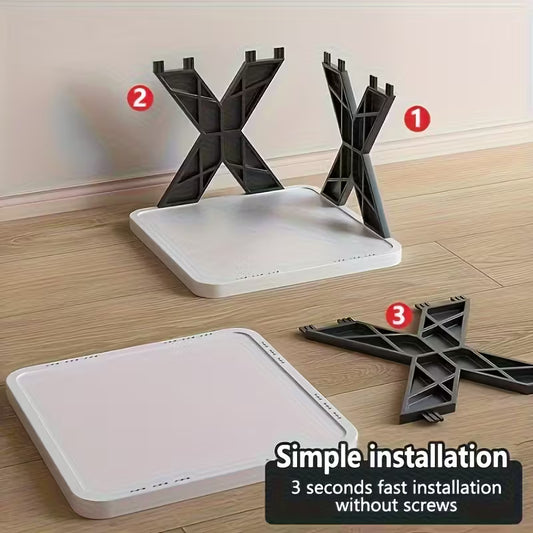 Space-Saving Vertical Corner 2-Layer Shoe Rack MUVAYA