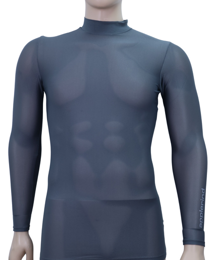 Men´s HighNeck LongSleeve All Mesh Applerind