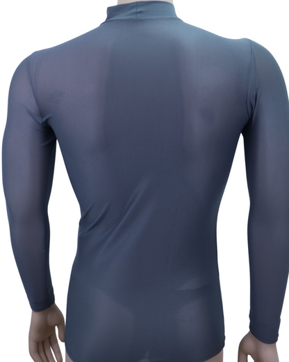 Men´s HighNeck LongSleeve All Mesh Applerind