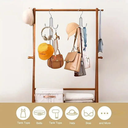 360-Degree Rotating Metal Purse Hanger Organizer MUVAYA