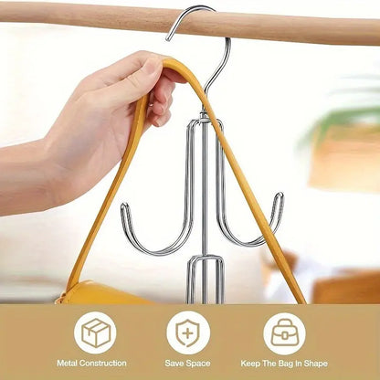 360-Degree Rotating Metal Purse Hanger Organizer MUVAYA