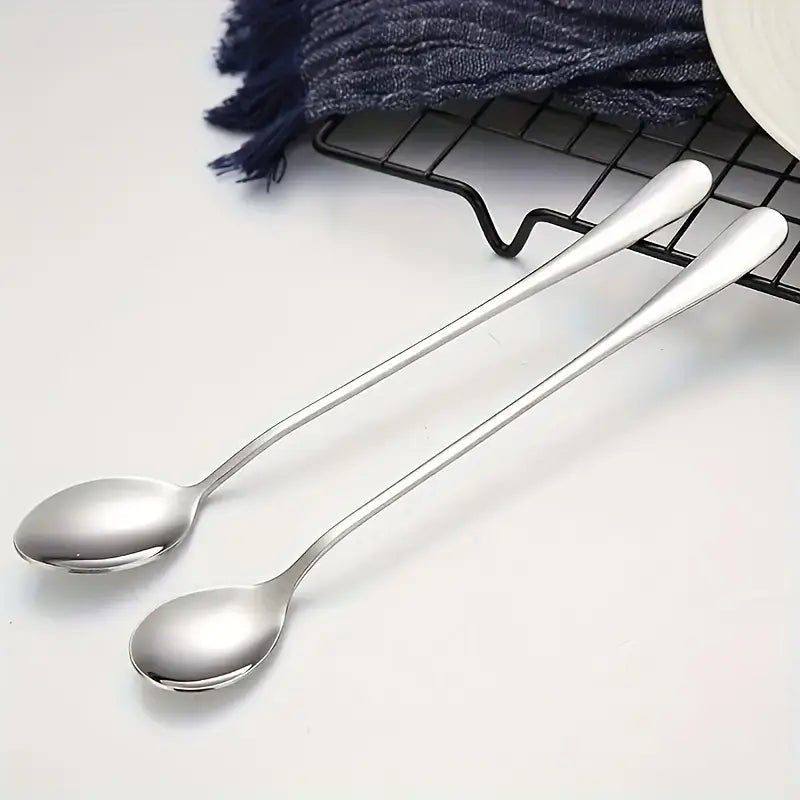 8-Piece Stainless Steel Long Handle Spoon Set MUVAYA