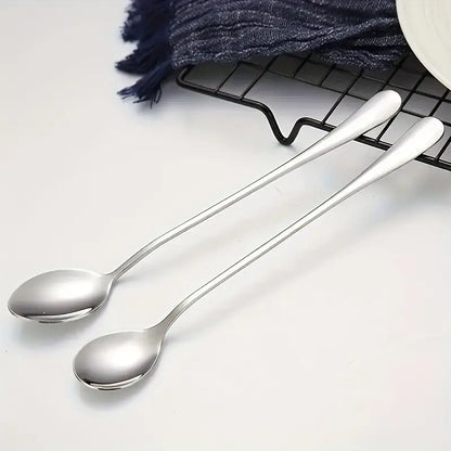 8-Piece Stainless Steel Long Handle Spoon Set MUVAYA