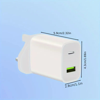 2Pcs USB-C Fast Wall Charger MUVAYA