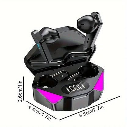 Wireless Earphones with LED Display Touch Control MUVAYA