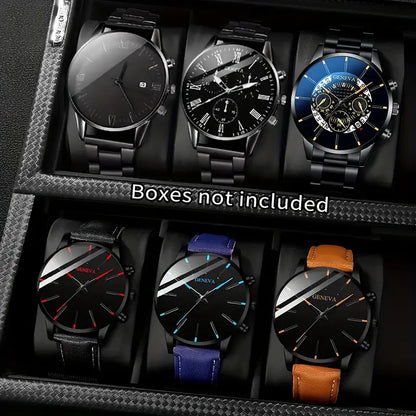 Men's Fashion Round Quartz Watch MUVAYA
