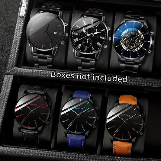 Men's Fashion Round Quartz Watch MUVAYA