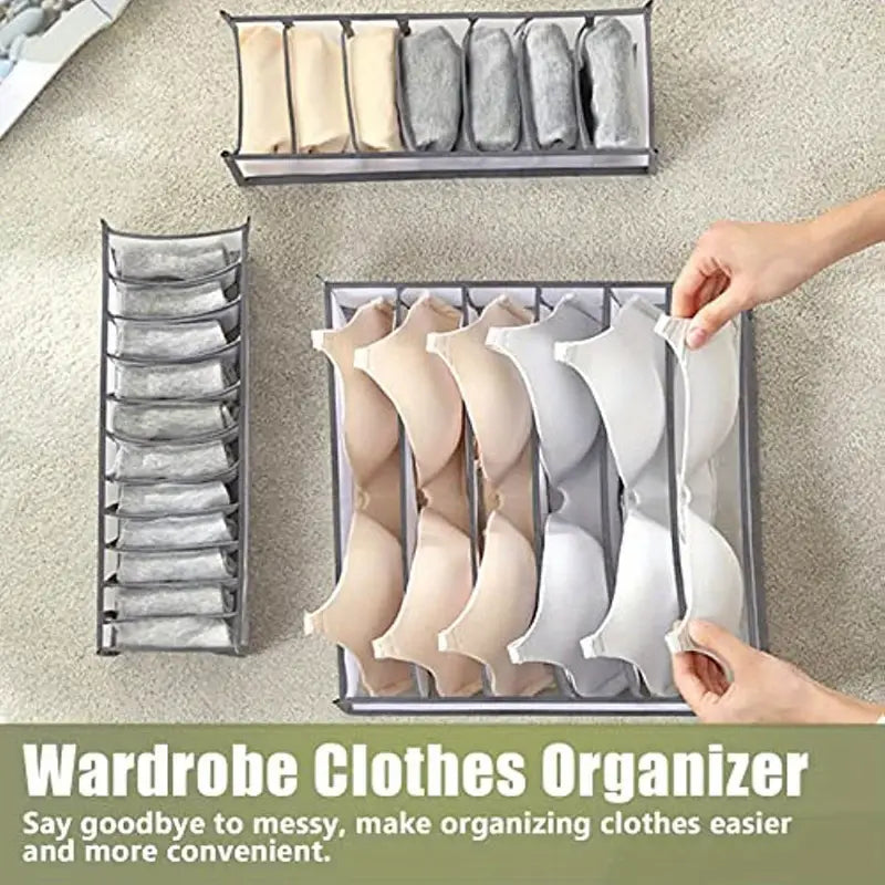 6-Compartment Undergarments Organizer MUVAYA