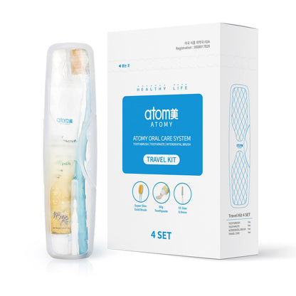 ATOMY Portable 4-Piece Oral Care Kit Atomy