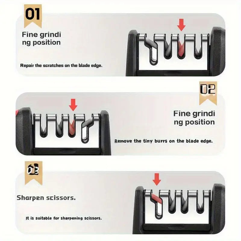 4-Stage Multifunctional Knife Sharpener MUVAYA