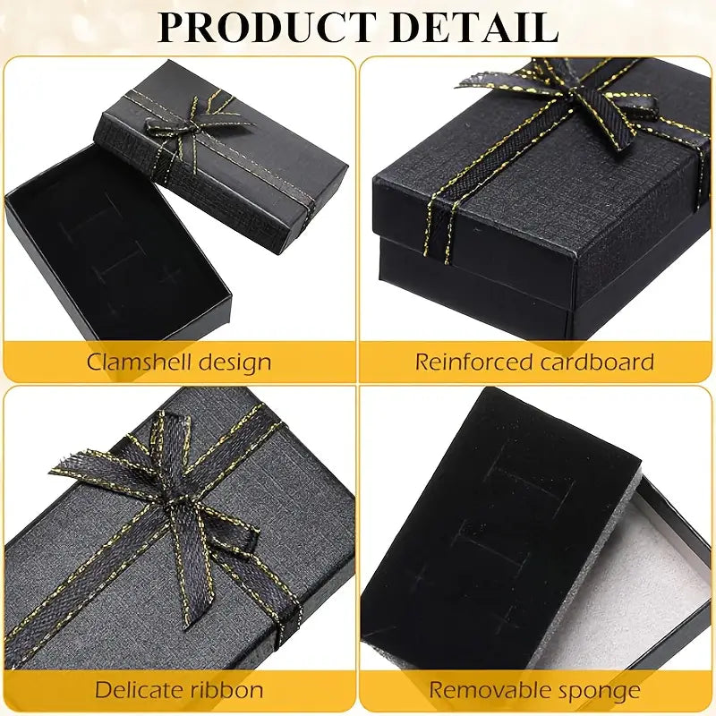 Jewelry Gift Box with Elegant Black & Golden design MUVAYA