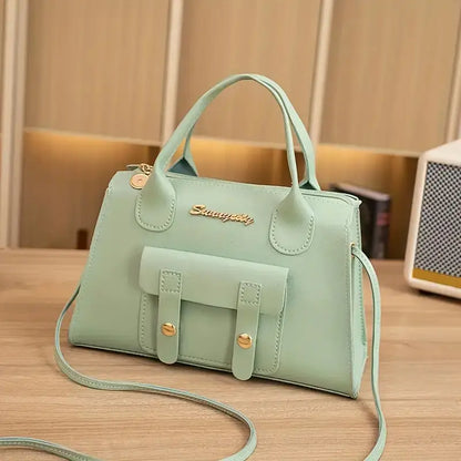 Korean Style Women's Bag - Minimalist Synthetic Handbag MUVAYA