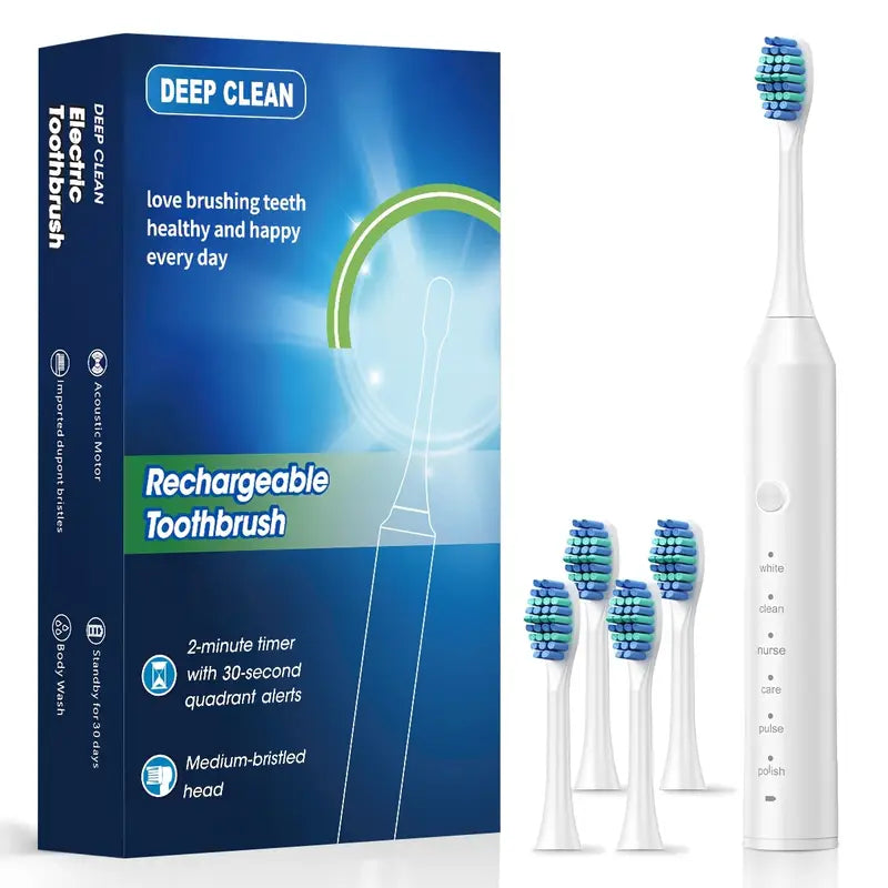 Smart Electric Toothbrush for Adults, 6 Modes MUVAYA