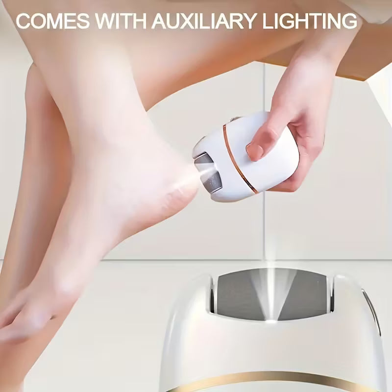 MIGUAN USB Rechargeable Electric Foot Grinder with LED Light MUVAYA