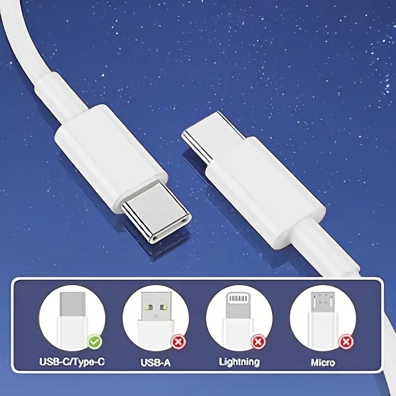 Fast Charging USB Type-C Cable USB-C to USB-C MUVAYA