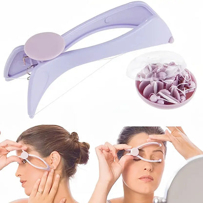 Compact Mini Facial Hair Remover | Spring Thread Epilator MUVAYA