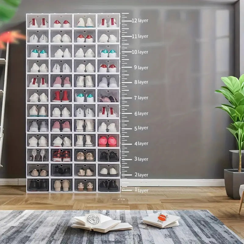 Large Shoe Rack – Multi-Functional Detachable Layered Shoe Storage Box Shelf MUVAYA