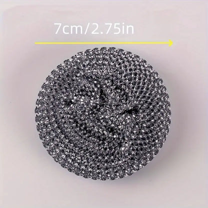 Stainless Steel Scrub Sponges with Ergonomic Handles MUVAYA