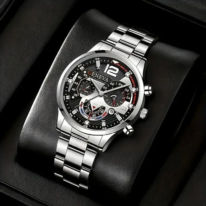 Simple Fashion Men's Steel Band Quartz Watch MUVAYA