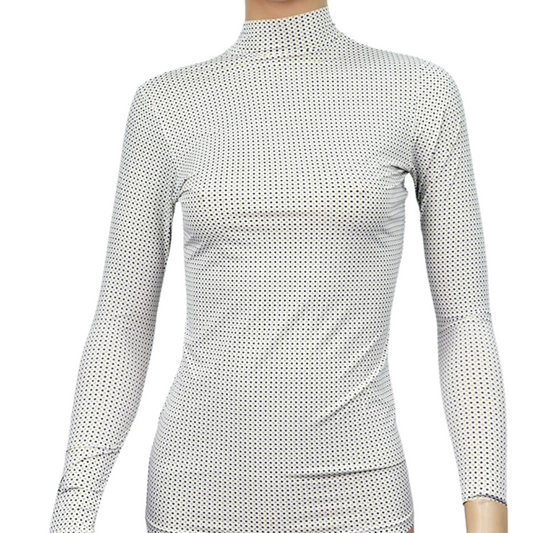 Women's High Neck LongSleeve Print T-Shirt Applerind