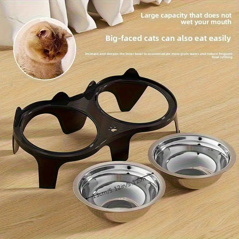 Stainless Steel Cat Food & Water Bowl MUVAYA