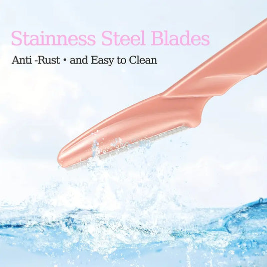 4pcs Stainless Steel Eyebrow Razor Set MUVAYA