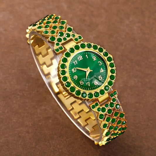 5pcs Ladies Elegant Glamorous Quartz Watch Set MUVAYA