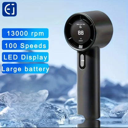 AI00 Handheld Turbo Fan 13000 RPM – High-Speed USB-C Portable Cooling Fan MUVAYA