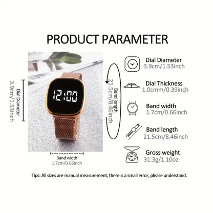 Magnetic Band Digital Watch MUVAYA