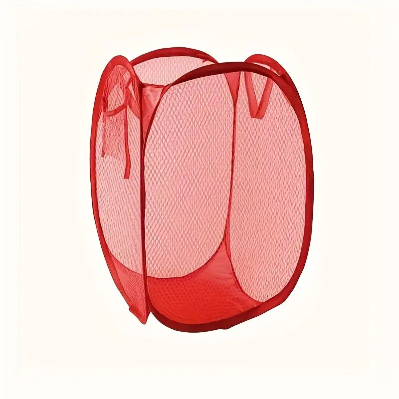 Pop-Up Mesh Laundry Storage Basket for Laundry MUVAYA