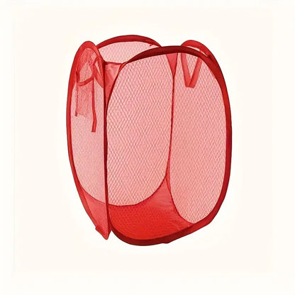 Pop-Up Mesh Laundry Storage Basket for Laundry MUVAYA