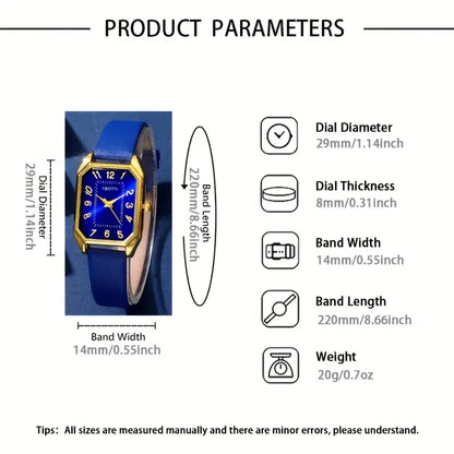 6pcs Women’s Elegant Quartz Watch Set MUVAYA