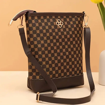 Vintage Geometric Pattern Crossbody Bag for Women MUVAYA