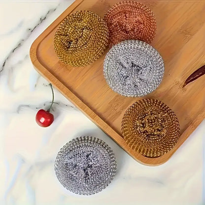 Stainless Steel Scrub Sponges with Ergonomic Handles MUVAYA