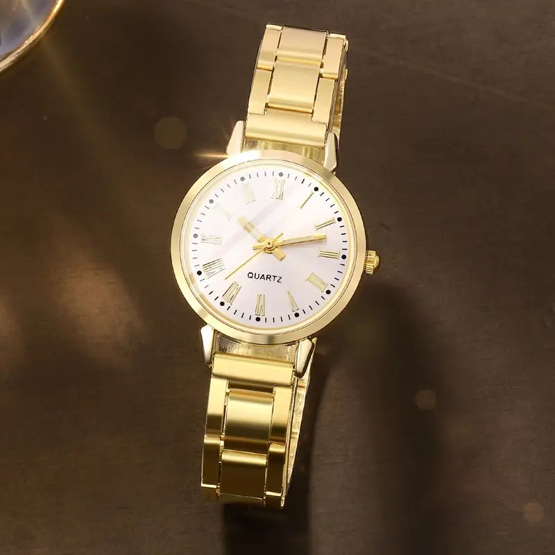 Women’s Quartz Watch with Bracelet – Elegant Timepiece Gift Set MUVAYA