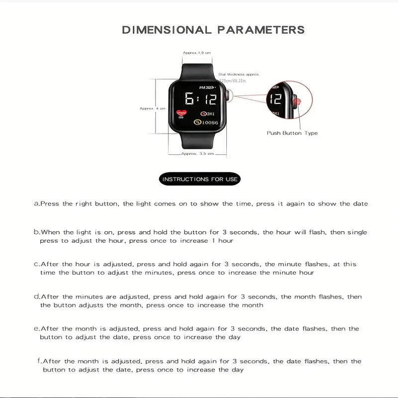 Multi-functional Sports Electronic Watch MUVAYA