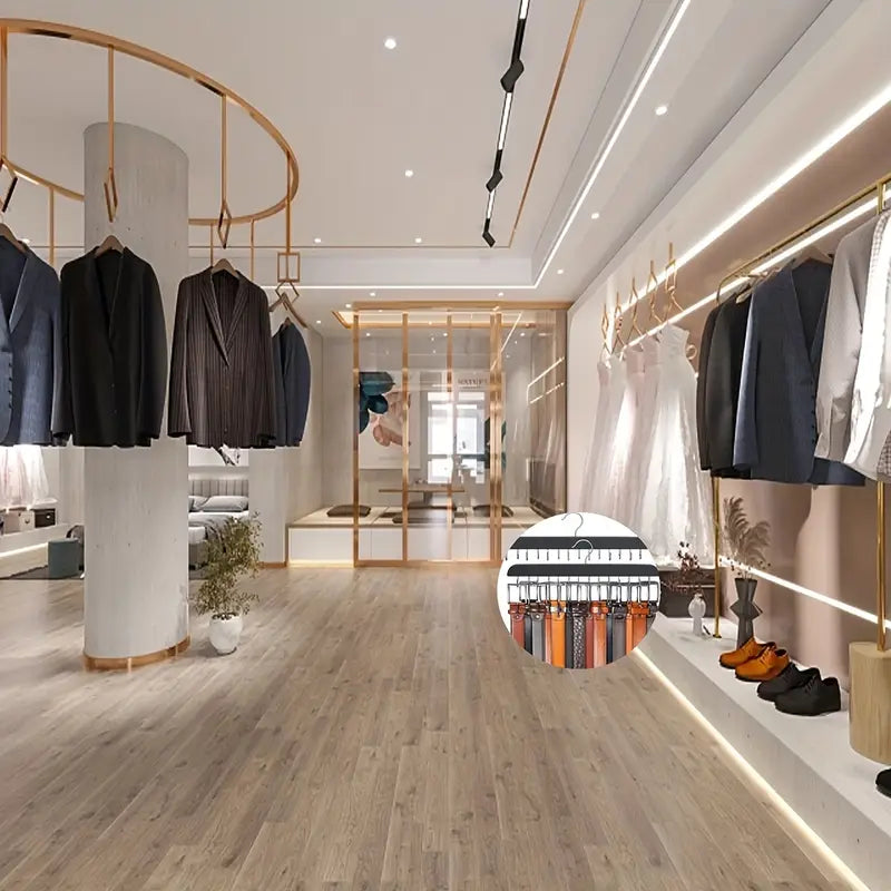 Large Capacity Belt Storage Organizer with 14 Heavy-Duty Hooks MUVAYA