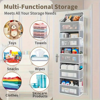 Heavy-Duty 5-Tier Behind-Door Organizer Rack MUVAYA