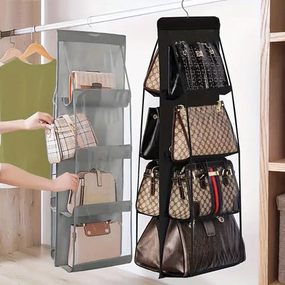 6-Pocket Hanging Handbag Organizer MUVAYA