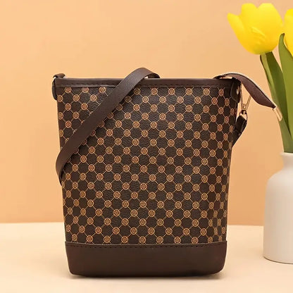 Vintage Geometric Pattern Crossbody Bag for Women MUVAYA