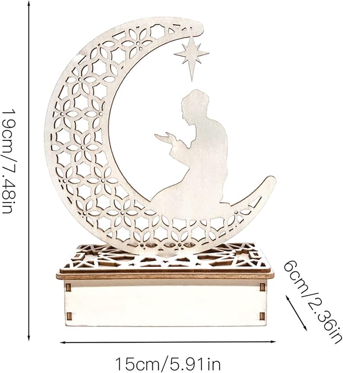 Eid Celebration Wooden Decor - Pray MUVAYA