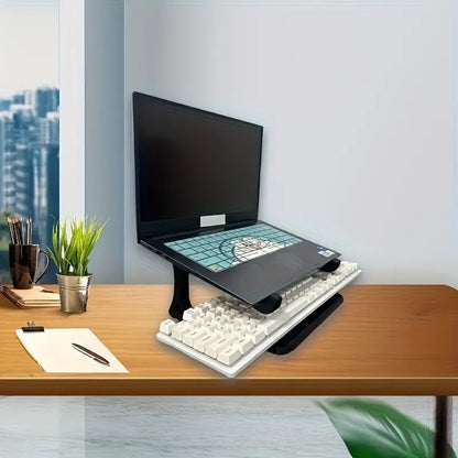 1-in-1 Ergonomic Height-Adjustable Laptop Stand with Detachable Armrests MUVAYA