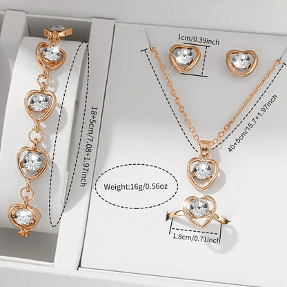 Elegant Women'S Watch Gift Set 6pcs MUVAYA