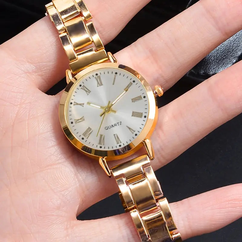 Women’s Quartz Watch with Bracelet – Elegant Timepiece Gift Set MUVAYA